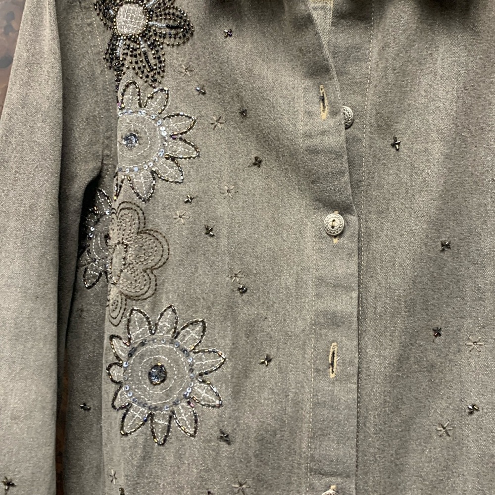 Gray Jean Jacket - image 1